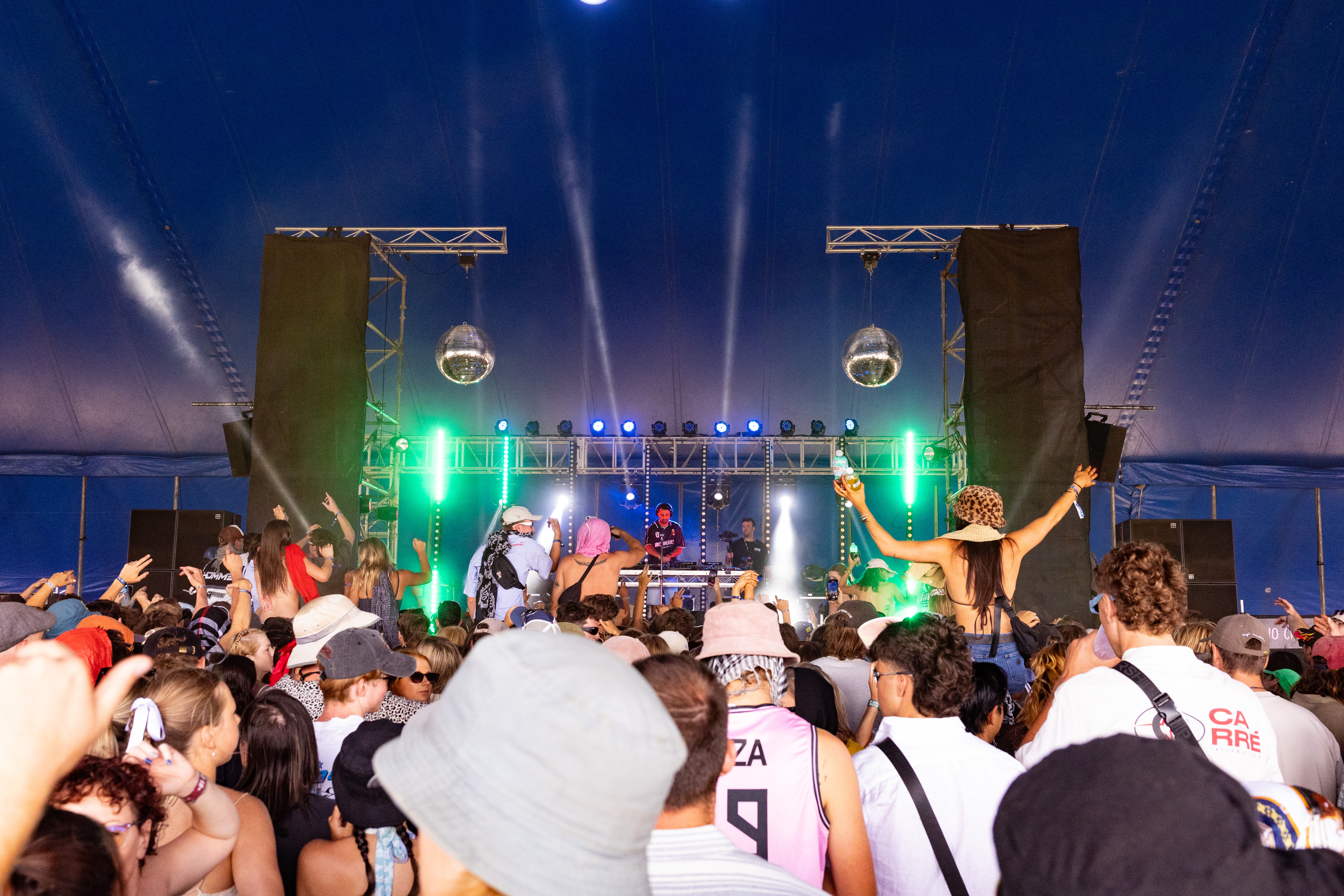 Corporate and party event with DJ lighting